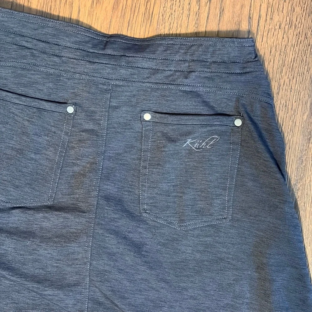 Kuhl Skort‎ Women Small Gorpcore Charcoal Gray Hiking Outdoor Athletic Pockets